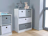 Cube Storage Unit Grey Stars White Bookcase Home Children's Nursery