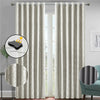 Soft Living Room Guestroom Bedroom Darkening Curtains 66" x 72" With Tie Backs
