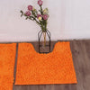 2 Piece Loop Bath Mat Ultra Soft Bathroom Rug Anti Slip Toilet Rug Pedestal Set