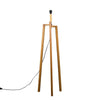 Wooden Tripod Floor Lamp Large Modern Living Room Lamp Light / Dark Wooden Base