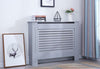 Modern Radiator Cover Wood MDF Wall Cabinet White / Natural Unpainted / Grey