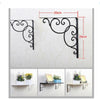 2PCS Wrought Iron Floral Decorative Countertop Brackets for Cafe