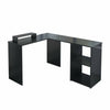 Corner L-Shaped Computer Desk PC Table Study Workstation Home Office w/ Shelves