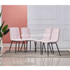Luxury Set of 4 Dining Chairs Velvet Seat Kitchen Restaurant Home Office Chair