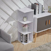 3/4 Tier Shelving Unit Corner Storage Display Bookcase Bookshelf Wooden Stand