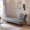 Foldable Multi Angle Adjust 3 Seater Sofa Bed Velvet Tufted Couch Settee Sofabed