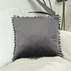 1/2x Velvet Cushion Cover Pom Poms Home Decorative Sofa Car Throw Pillow Case UK