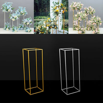 Metal Geometric Flower Rack Wedding Art Column Vases Stand Party Detachable UK
