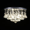 Luxury LED Crystal Droplet Chandelier Elegant Ceiling Wall Light Decor Lights UK