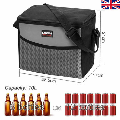 10L Cooling Bag Box Camping Food Ice Drink Storage Insulated Lunch Picnic Bag