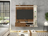 Wall Mounted TV Media Unit Entertainment Centre Floating Panel LED Light