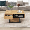 Coffee End Table Wooden Storage Drawer Shelf Modern Home Living Room Furniture