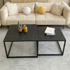 Small Large Square Marble Coffee Table Accent Furniture Center Table Stand Home