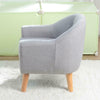 Children Sofa Couch Sturdy Armrest Seat Baby sofa Armchair Toddler Cushion Gray