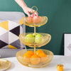 3 Tier Metal Fruit Bowl Basket Display Storage Holder Stand Vegetable Cakes Rack