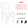 1/4/6PCS Dining Chair Seat Covers Slip Stretch Wedding Banquet Party Removable