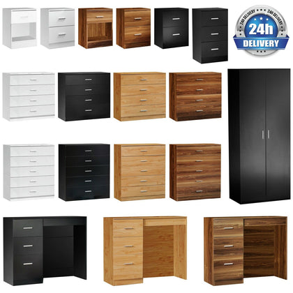 Bedroom Furniture Set Wardrobes Chest Of Drawers Bedside Cabinet Dressing Tables