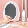 Makeup Organizer Cosmetic Storage Drawer W/ LED Light Vanity Mirror USB Charging