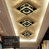 Luxurious Square Crystal LED Ceiling Light Bed Lamp Fitting Pendant Chandelier