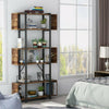 Tribesigns Vintage Bookcase for Home Office 6 Tier Bookshelf Living Room Divider