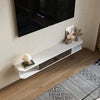 120CM 140CM Floating Wall Mounted TV Cabinet Narrow Floating Shelf TV Unit Stand
