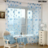 Sunflower Net Voile Window Curtains Sheer Tulle Drape Panel Home Ornament 1Pc UK