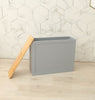 Shaker Slimline MDF Multi-purpose Bathroom Storage Unit, Grey 49.5 x 16 x 40cm