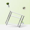 New Glass Console Table Clear Glass Chrome Legs 3 Tier Modern Hallway Table UK
