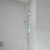 4TIER NON RUST BATHROOM TELESCOPIC CORNER SHELF STORAGE SHOWER ORGANISER