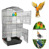 Large Metal Bird Cage Canary Parakeet Budgie Cockatiel Lovebird Tall Cages Black