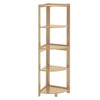 5 Tier Corner Shelving Unit Triangle Bookcase Storage Display Shelf Free Stand