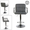 2X Bar Stools Leather Swivel Gas Lift Chair Kitchen Breakfast Pub Black,Red,Grey