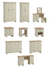 Lisbon Cream Bedroom 2 3 Door Wardrobe 4 7 Chest of Drawers Bedside Table