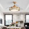 42" Modern LED Ceiling Fan Light Lamp Chandelier 4 Blade Chandelier with Remote