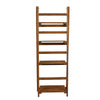 4 Tier Ladder Folding Plant Flower Stand Book Shelf Display Shelving Rack Wooden