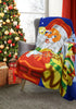 Xmas Christmas Polar Fleece Blanket Bed Chair Throw 127x152cms Gift Car Blanket