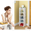5/6/7/8 Tier Shoe Rack Storage Shelf Holder Cabinet Display Organiser Unit White