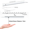 12V LED Under Cabinet Light Hand Motion Sensor Kitchen Cupboard Bar Strip Lamp