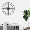 60CM LARGE INDUSTRIAL METAL WALL CLOCK BIG NUMERALS GIANT OPEN FACE DECOR HOME