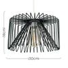 Black Metal Wire Light Shade Modern Easy Fit Lounge Lighting Industrial Design