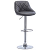 1xBar Stool Bar Chair Adjustable Breakfast Kitchen Stool Leather Swivel Gas Lift