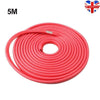 5M Car Door Boot Edge Protector Strip Trim U Shape Guard Seal Rubber Black red