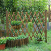 Expanding Portable Wooden Dog Fence Screen Puppy Pet Freestanding Trellis Gate