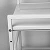 White 2Tier Microwave Oven Rack Stand Shelf Stainless Steel Kitchen Organizer~UK