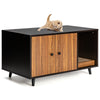 Wooden Storage Sideboard Industrial Cat House Cupboard w/cratch Pad & 2 Doors