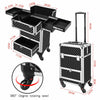 Extra Large Rolling Make-up Cosmetic Beauty Nail Polish Trolley Case Organiser