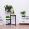 Strong 3/4 Tier Plant Stand Folding Nesting Plant Holder Vintage Garden Patio De