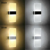 3/6W LED Wall Sconce Light Indoor Acrylic Up Down Lighting Bedroom Corridor Lamp