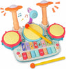 5 in 1 Electronic Baby Drum Kit Toy Set Kids Musical Instruments w/Microphone