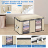 3X Underbed Clothes Storage Bags Zipped Organizer Cube Closet Boxes Dustproof UK